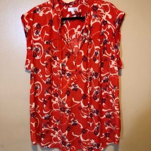 Gorgeous 3XL Bright Sleeveless Blouse